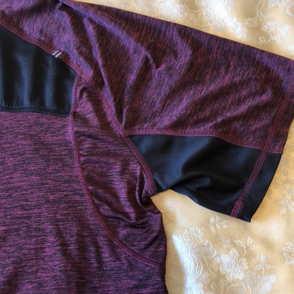 CHAMPION MENS LARGE TSHIRT - purple/black Running Yoga Casual Festival #104 - Picture 9 of 10